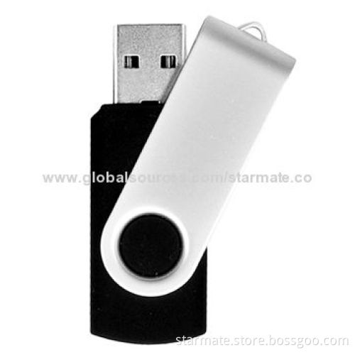 Swivel USB Flash Drive, 55.0mm Length, 16.0mm Width